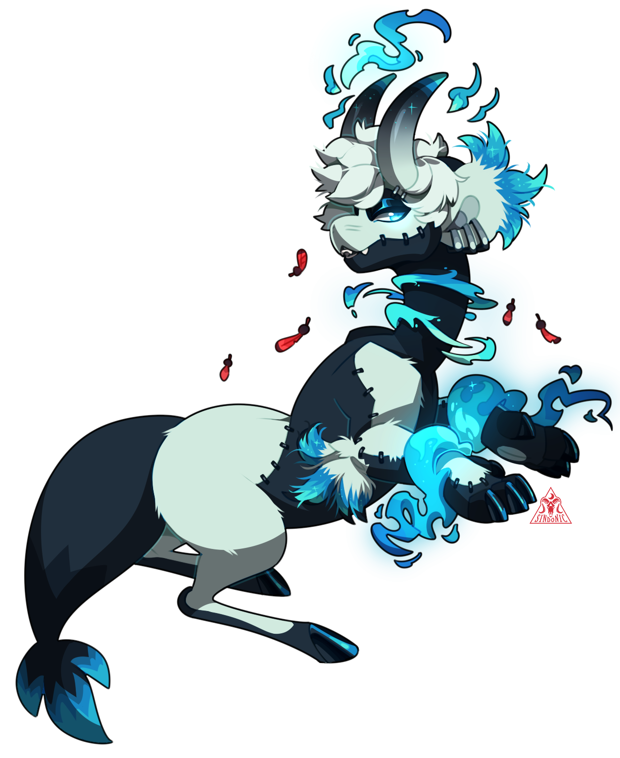 #8046 - Blue Flame Yokai